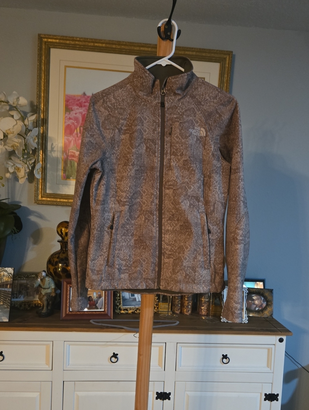 The North Face Women's Brown Printed Softshell Jacket
